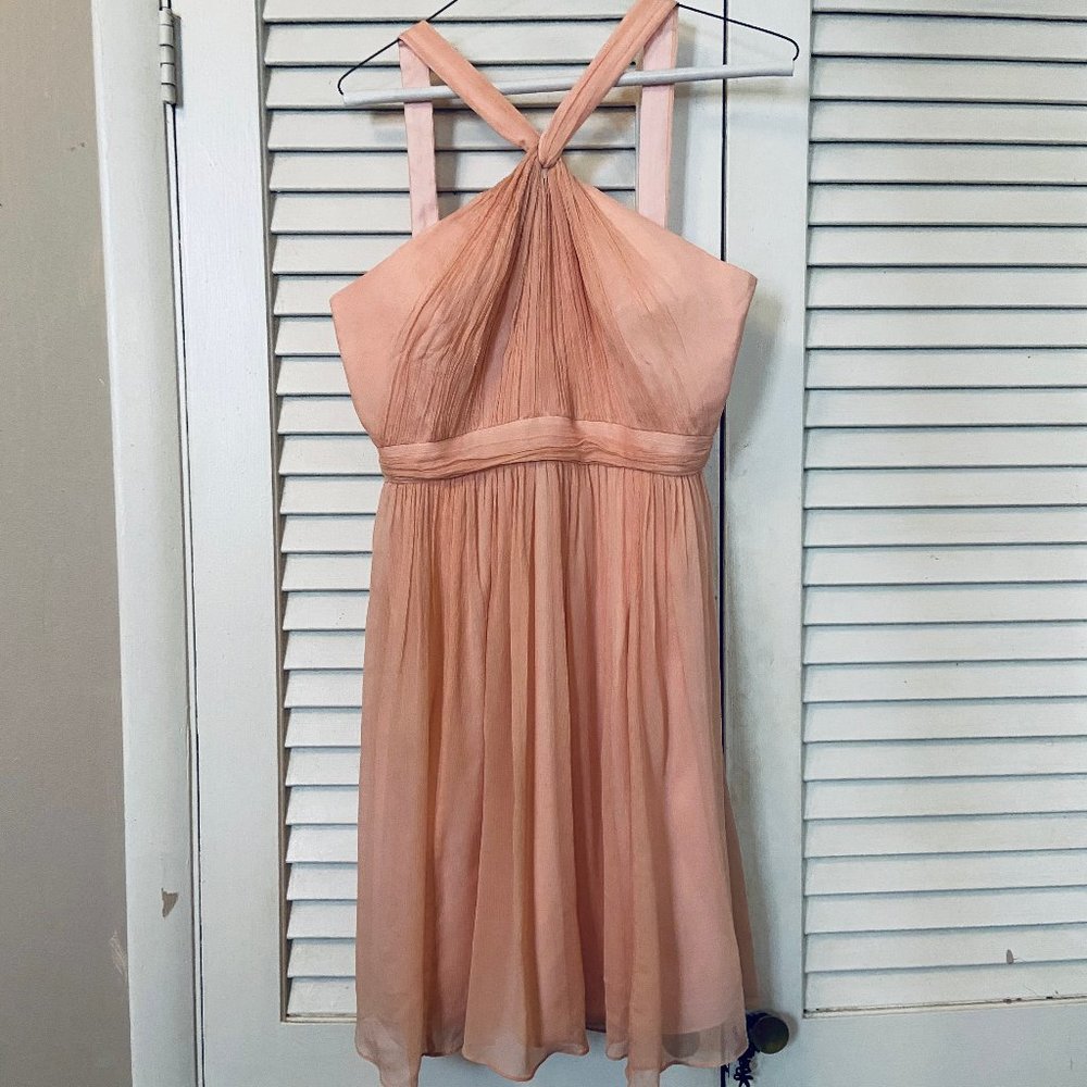J.Crew Party Dress Petite Sinclair Silk Chiffon - Picture 3 of 8
